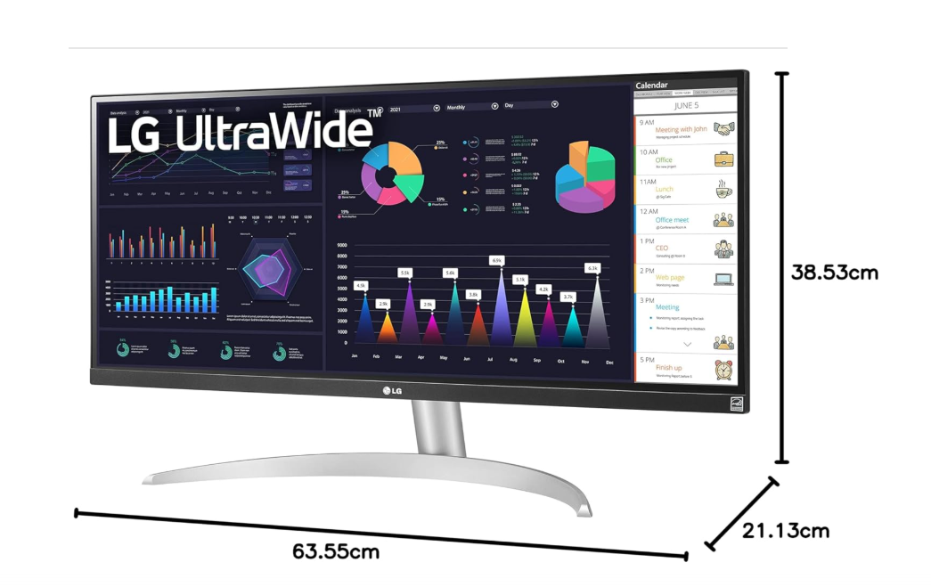 LG 26" UltraWide Monitor (26WQ500) FHD (2560x1080) IPS HDR10, AMD FreeSync 75HGZ
