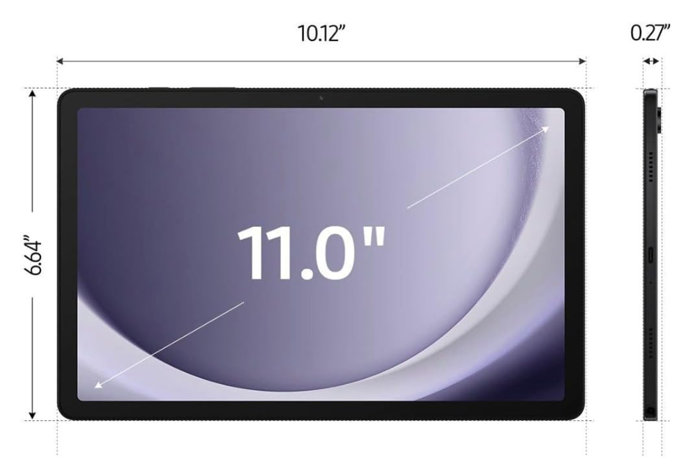 Samsung Galaxy Tab A9+ 11" 64GB, 4GB RAM, Android 14 (SM-X210)Tablet, Renewed