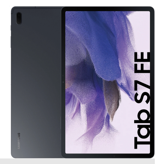 Renewed, Samsung Galaxy Tab S7 FE 12.4 Inch SM-T733N 64GB, Wi-Fi, FREE Case Cover.