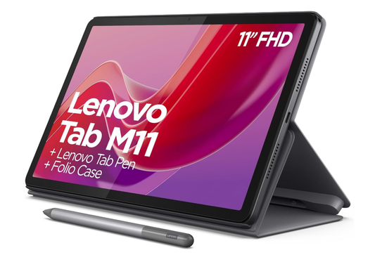 Lenovo Tab M11 Tablet 128 GB (CAD version) stylus pen and Case included - Luna Grey