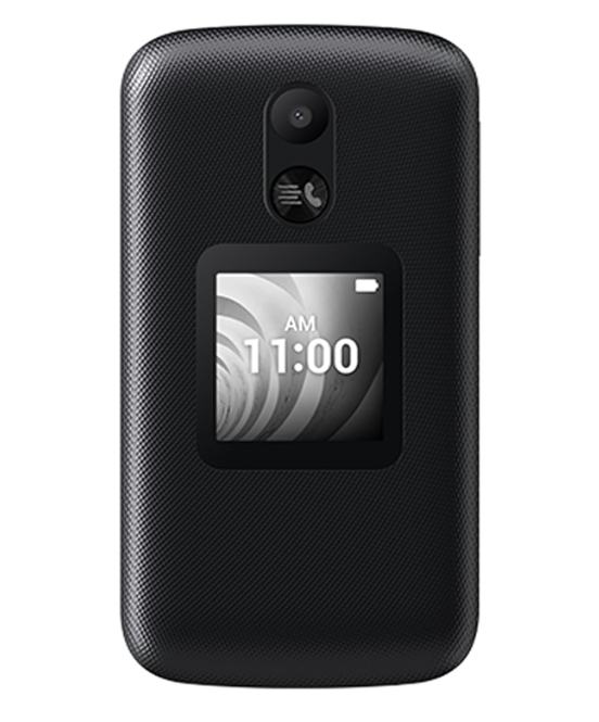 TCL 2.8" Flip Smart Phone 4058E – 8GB – 4G LTE – Unlocked – Volcano Black -  Open Box